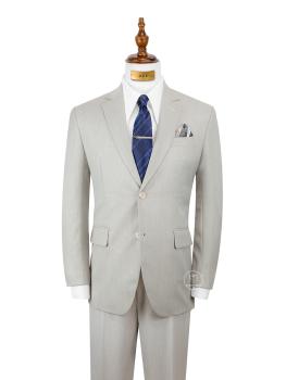 Bộ Suit Xám Trắng Gân Classic Fit TGS352